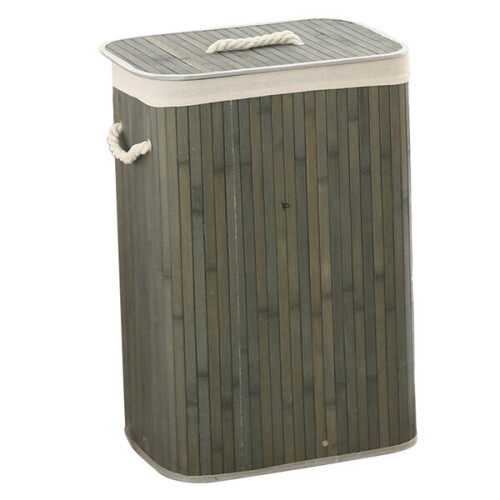 Cesta de ropa cuadrada gris 1