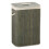 Cesta de ropa cuadrada gris 5