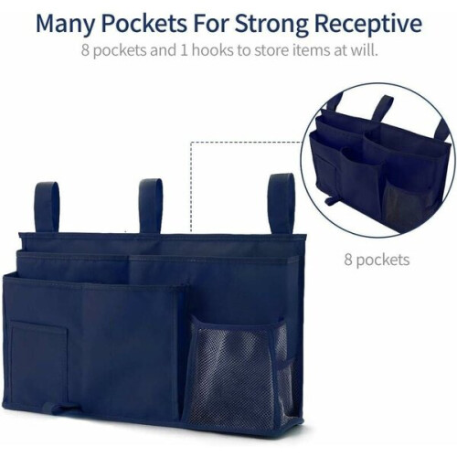 Amxcnoy x bunk bed storage box (dark blue), hanging bed 1