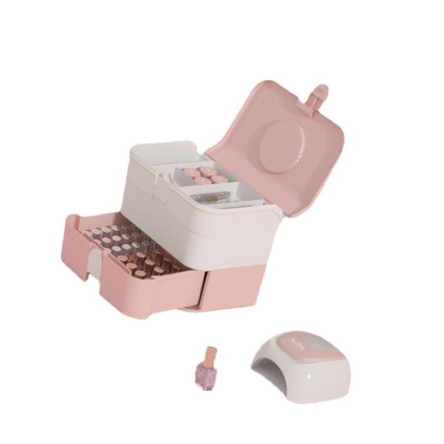 Roze nagellak opbergdoos 1
