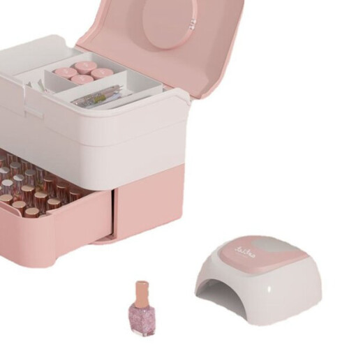 Roze nagellak opbergdoos 2