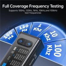 -ST2 100K ESR Meter 2-en-1 Pince Numérique Pont Testeur D'Inductance et de Résistance Analyseur de Composants Intelligent Portable