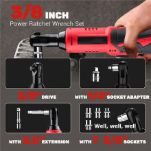 12V 3/8 Rechargeable Lithium Battery Wrench, Stage Construction, Motorcycle Maintenance, Small Household Appliances