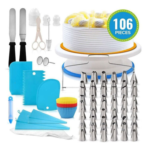 Cake Decorating Kit,106pcs Cake Decorating Supplies Cake Baking Supplies for Beginners. 1