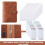Binder Refillable Planner Notebook, Portable Account, 6  PU Leather Book with Pockets, Dividers, Refill Paper 2