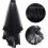 Μαύρο πέπλο από δαντέλα για νύφη, πέπλο γάμου για το Halloween και άκρη δακτύλου 4