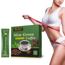 Lingzhi Coffee Slim Green Coffee Meal Replacement Instant Green Coffee Healthy Weight Loss Antioxidant Portable Pack