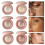 (03) Face Highlight Contour Palette Shimmer Natural Illuminating Profile Modifying Makeup Kit 2
