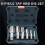 6-Piece NPT Pipe Tap Set Precise Steel Threading Tools for Woodworking for Clean Accurate Threads 3