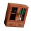 Wooden storage box with double doors and two drawers 4