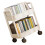 Kitchen shelf trolley, 2 layers, white, pulley + hook 2