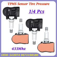 Sensor de Monitoramento de Pressão Dos Pneus TPMS para 207, 307, 407, 508, 607, 807, 1007 e para C4, C5, C6, C8 (Código: 5430T4,