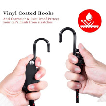 2 Correas de Amarre, Cuerda de Trinquete Ajustable para Proa y Popa de Canoa, Accesorios Resistentes para Kayak
