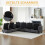 Modulares Chenille-Sofa, Ecksofas für das Wohnzimmer U-förmiges Ecksofa mit Stauraum-Ottomane, 6-Sitzer-Ecksofas mit Chaiselongue 4