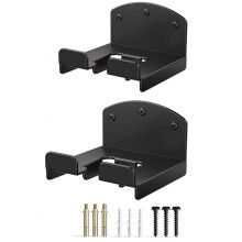 Wall Rack - Heavy Duty Garage Tool Organizer with Hooks for Trimmer, Blower, Lawn Equipment Storage, 2pcs