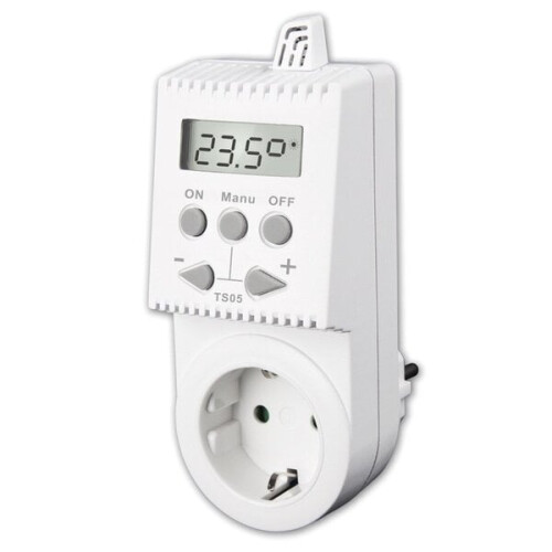 Non-programmable plug-in room thermostat TS05 1