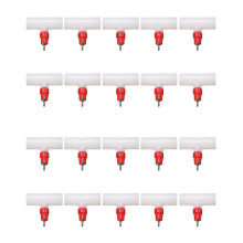 Chicken Nipples Tee Fittings - Fully Automatic Poultry Waterers Kit Chicken Water Drinker 20 Pack