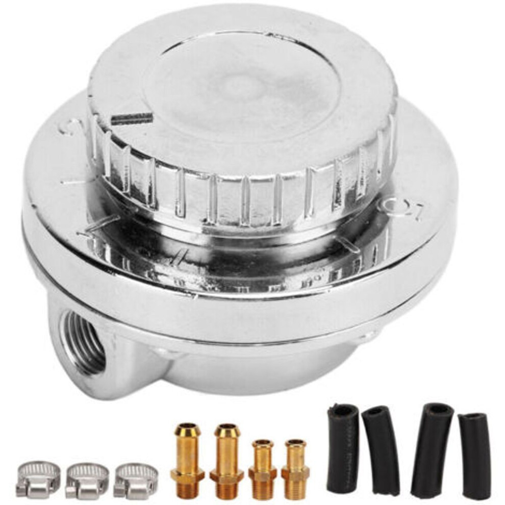 Fuel Pressure Regulator Kit - Universal Adjustable Fuel Pressure Regulator For Carbureted Engines 5045505300274