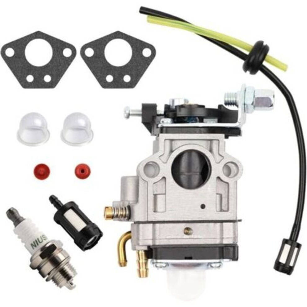 52Cc 49Cc 43Cc Brushcutter Carburetor Kit With Gasket, Hose, Spark Plug And Fuel Filter 8010181004904