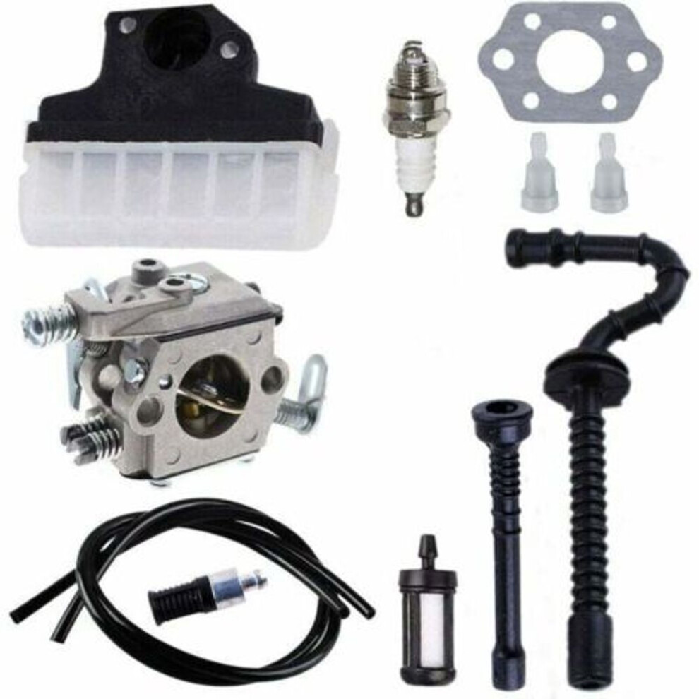 Carburetor + Air Filter + Spark Plug + Fuel/Oil Line For Stihl 021 023 025 Ms210 Ms230 Ms250 Chainsaw 1393689572340