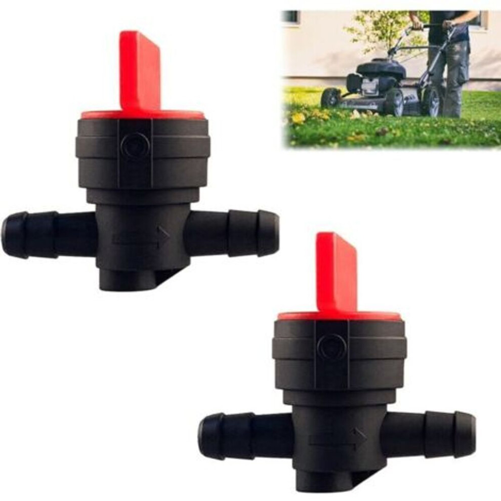 2Pcs Lawn Mower Fuel Taps, Universal Plastic Fuel Tap, Inline Fuel Shut-Off Valve, 8Mm For Motorcycle, Quad, S 9356674787084