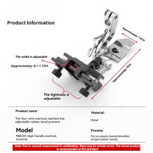 Verstelbare Elastische Band Persvoet voor EX/988 Overlock Serger W/Hoge Handgreep, Bovenste Elastische Schouderbanden Rubber Bands
