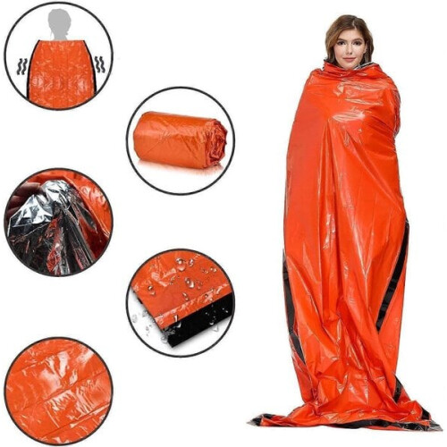 Notfallschlafsack 2 Stück leicht wasserdicht 2