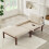 2 in 1 Folding Sofa Bed with Sleeping Function & USB/TypeC Ports, Extendable Single Chair with Cushion, Space-Saving Guest Bed for Livi 2