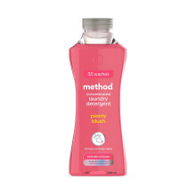 method Concentrated Laundry Detergent, Washing Liquid Fresh Peony Blush Scent,1 x 33 Washes, 1x 990