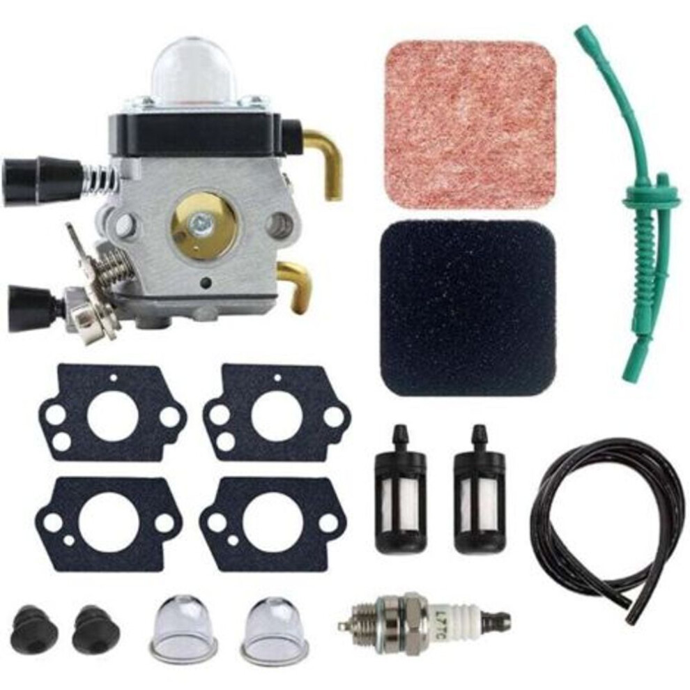 Fs85 Carburetor For Stihl Fs55c Fs55rc Fs55 Fs46c Fs46 Fs45c Fs45 Fs38 Brushcutter Parts For Zama C1q-S186 C1q-S97 Carb With Fuel Line Kit W 5406115328162