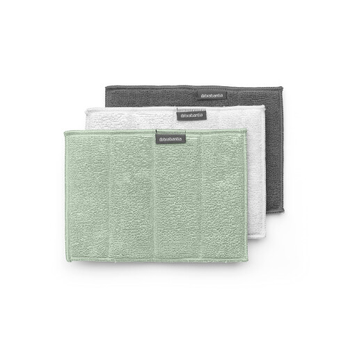 Brabantia Brabantia - Sinkside Microfibre Cleaning Pads - Sponge & Microfibre - Machine Washable - Absorbs 7