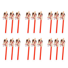 18 PZ Teste di Cavallo Gonfiabili Bastone Da Cowgirl Palloncino Nel PVC Giocattoli Educativi All'Aperto per Bambini Regali di Compleanno per Bambini