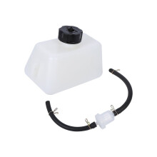 KIMISS Universal Dirt Bike Fuel Tank, 1L Plastic & Rubber Motorcycle Fuel Tank with Hose Line & Fil