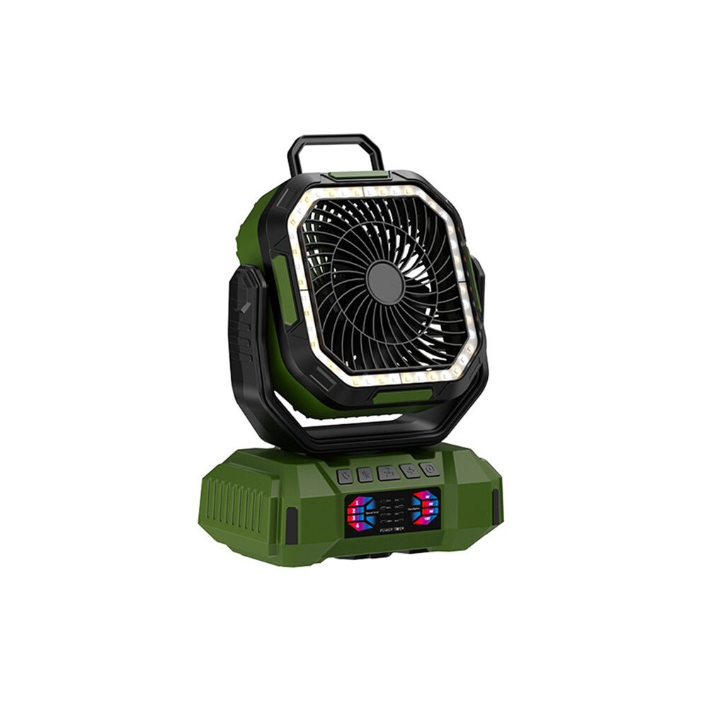 Photos - Flashlight Portable Camping Fan 40000mAh Battery Powered Rechargeable Camping Fan with Remote LED Light 4 Speed Airflow A