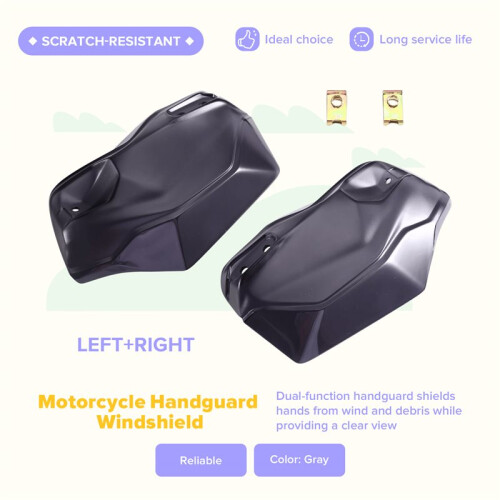 Motorcycle Handguard Hand Shield Protector Hander Hand Shield Plate Guard Protector for  368G 2024-2026 Grey
