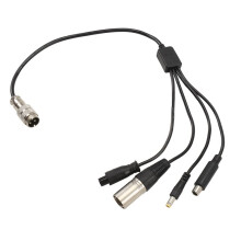 Câble Adaptateur GX16 Vers Connecteur CC 5,5 mm / CC 8 mm / XLR / GX12, Répartiteur en Y