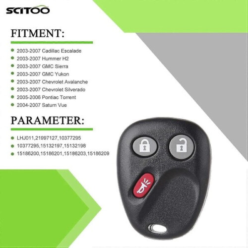 High Quality Brand New 2X Keyless Car Remote Control 1