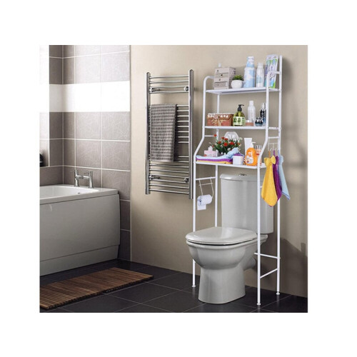 Badezimmerregal über der Toilette 2