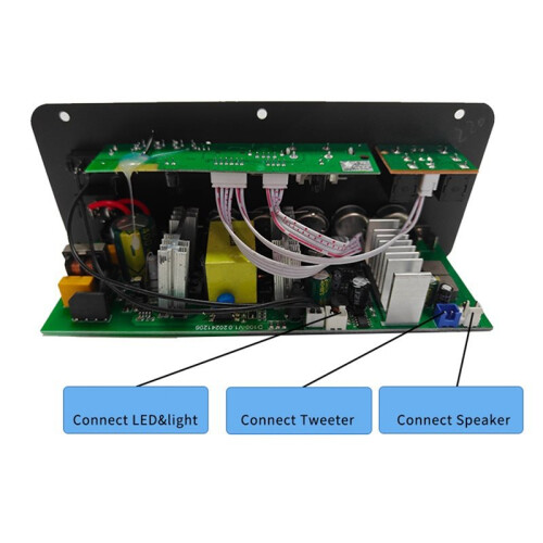 Car Digital  Audio Amplifier Board Support Dual Microphone AC 220V  12-24V Power Amplifier Board EU Plug 1