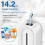 Automatic Soap Dispenser Wall Mount for Bathroom, 14.2oz Rechargeable Touchless Auto  Foaming Hand Soap Dispenser 5