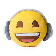 Emoji Headphones Cushion