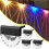 Tigrezy – Solar-LED-Außenwandleuchten, 4er-Pack 4