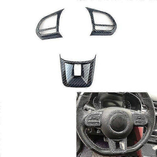 3 Pcs/Set Abs Car Steering Wheel Button Cover Sticker Interior 1