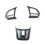 3 Pcs/Set Abs Car Steering Wheel Button Cover Sticker Interior 3