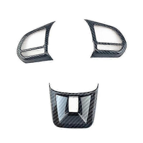 3 Pcs/Set Abs Car Steering Wheel Button Cover Sticker Interior 2