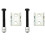 2-way adjustable spring spacer 4 pcs mini spring set 4