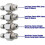 Bocal de alta pressão com suporte de 4 pinos e conector rápido de 1/4". 3