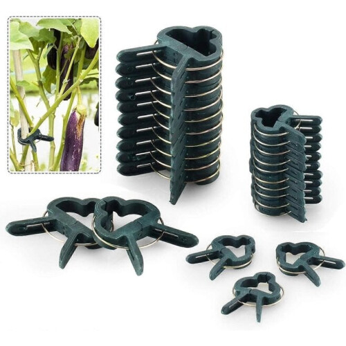 High Quality-80 pcs Adjustable Plant Support Clamps Garden Tools 1