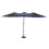 14.8 Ft Double Sided Outdoor Umbrella Rectangular Large with Crank (Navy blue)(No Base) 2