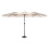 14.8 Ft Double Sided Outdoor Umbrella Rectangular Large with Crank (khaki )(No Base) 2